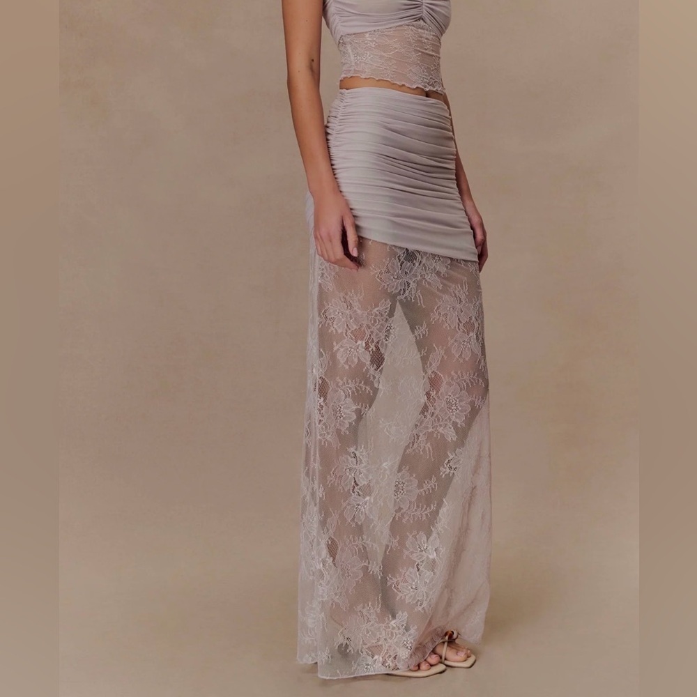 Brand new Meshki lace skirt